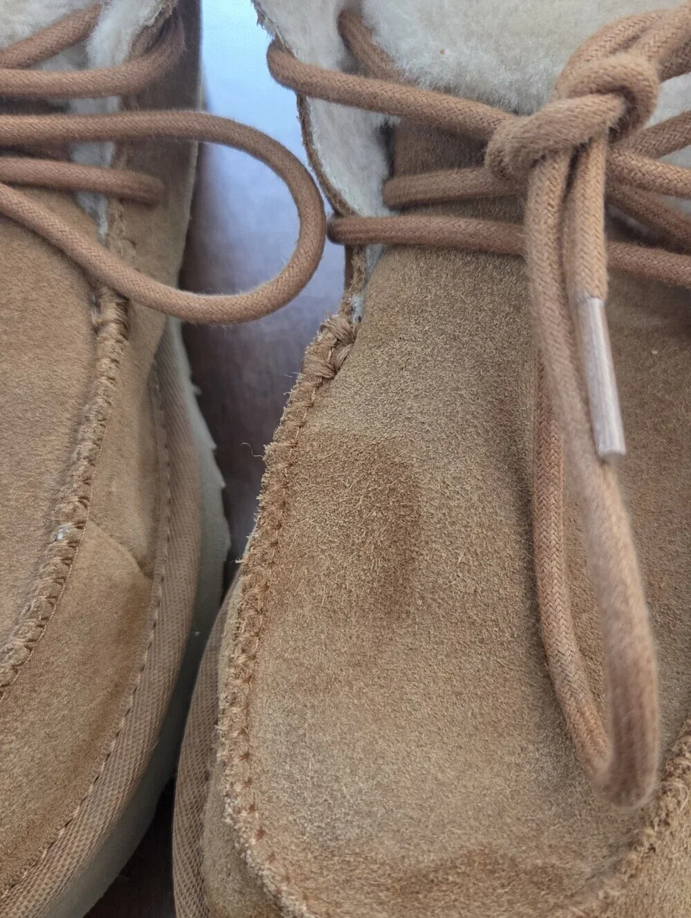 Ugg Diara Ankle Boots Shearling Lined Chestnut Tan Size 8